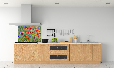 Cooker splashback Field flowers