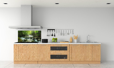 Cooker splashback Waterfall in the forest