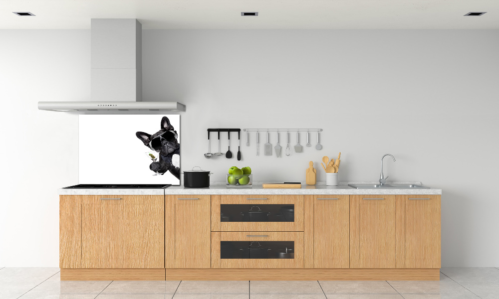 Cooker splashback Martini dog