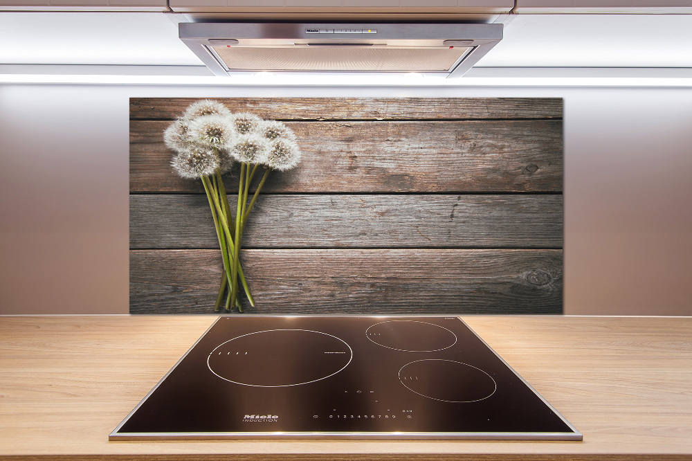 Cooker splashback Dandelion wood