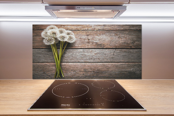 Cooker splashback Dandelion wood