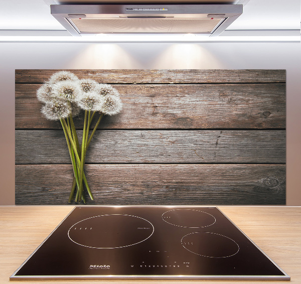 Cooker splashback Dandelion wood