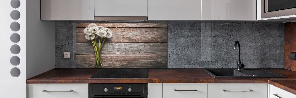 Cooker splashback Dandelion wood