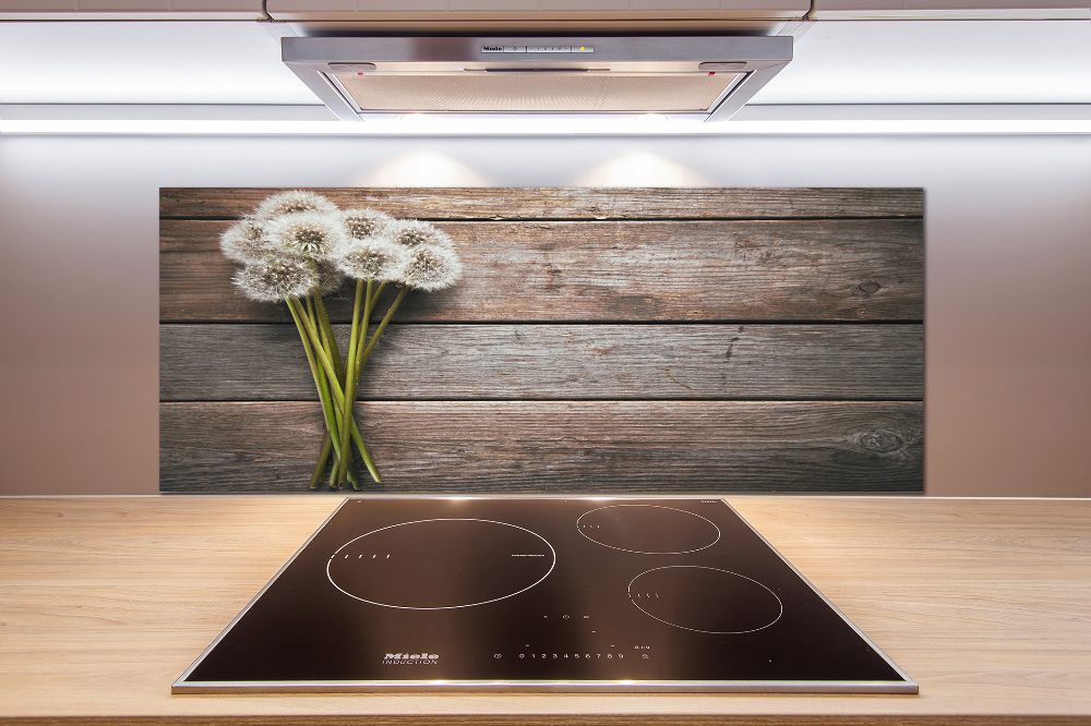 Cooker splashback Dandelion wood