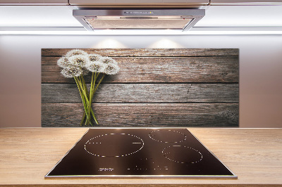 Cooker splashback Dandelion wood