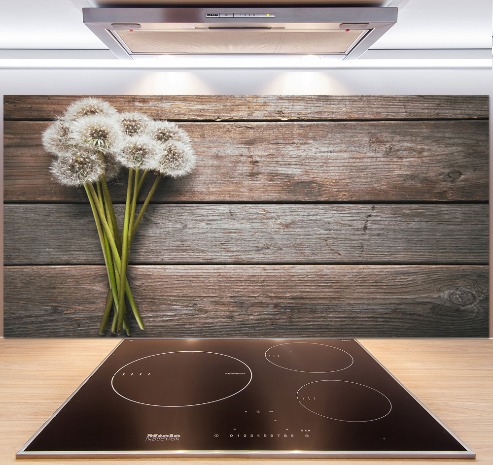 Cooker splashback Dandelion wood