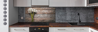 Cooker splashback Dandelion wood