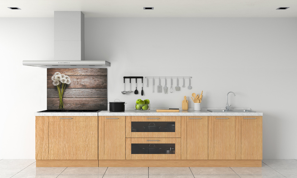 Cooker splashback Dandelion wood