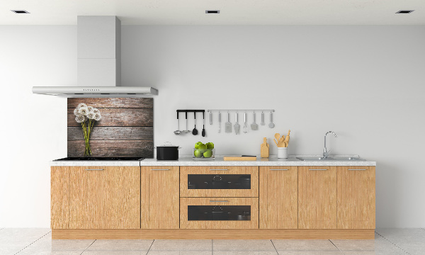 Cooker splashback Dandelion wood