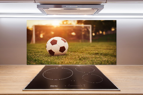 Cooker splashback Ball on the pitch