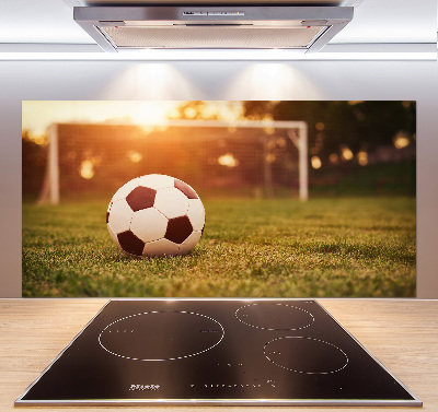 Cooker splashback Ball on the pitch