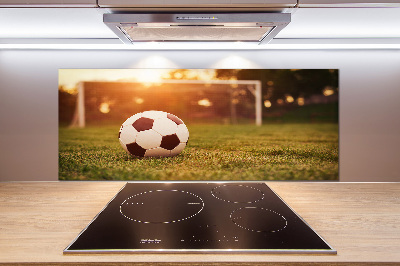 Cooker splashback Ball on the pitch