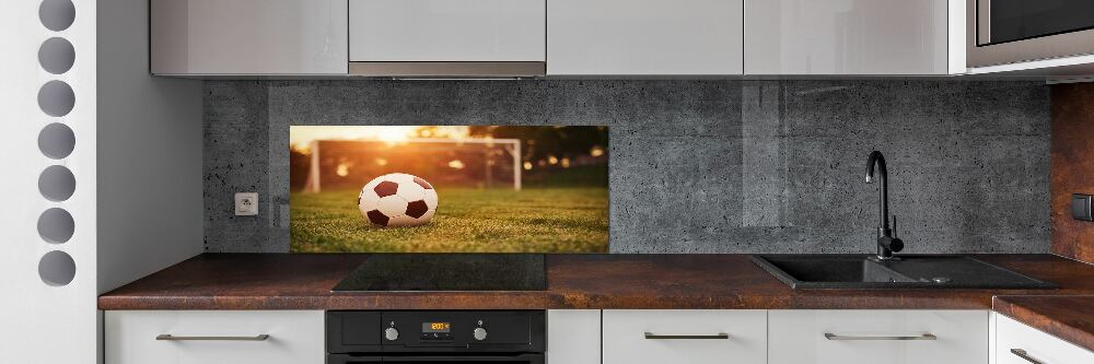 Cooker splashback Ball on the pitch