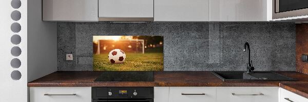 Cooker splashback Ball on the pitch