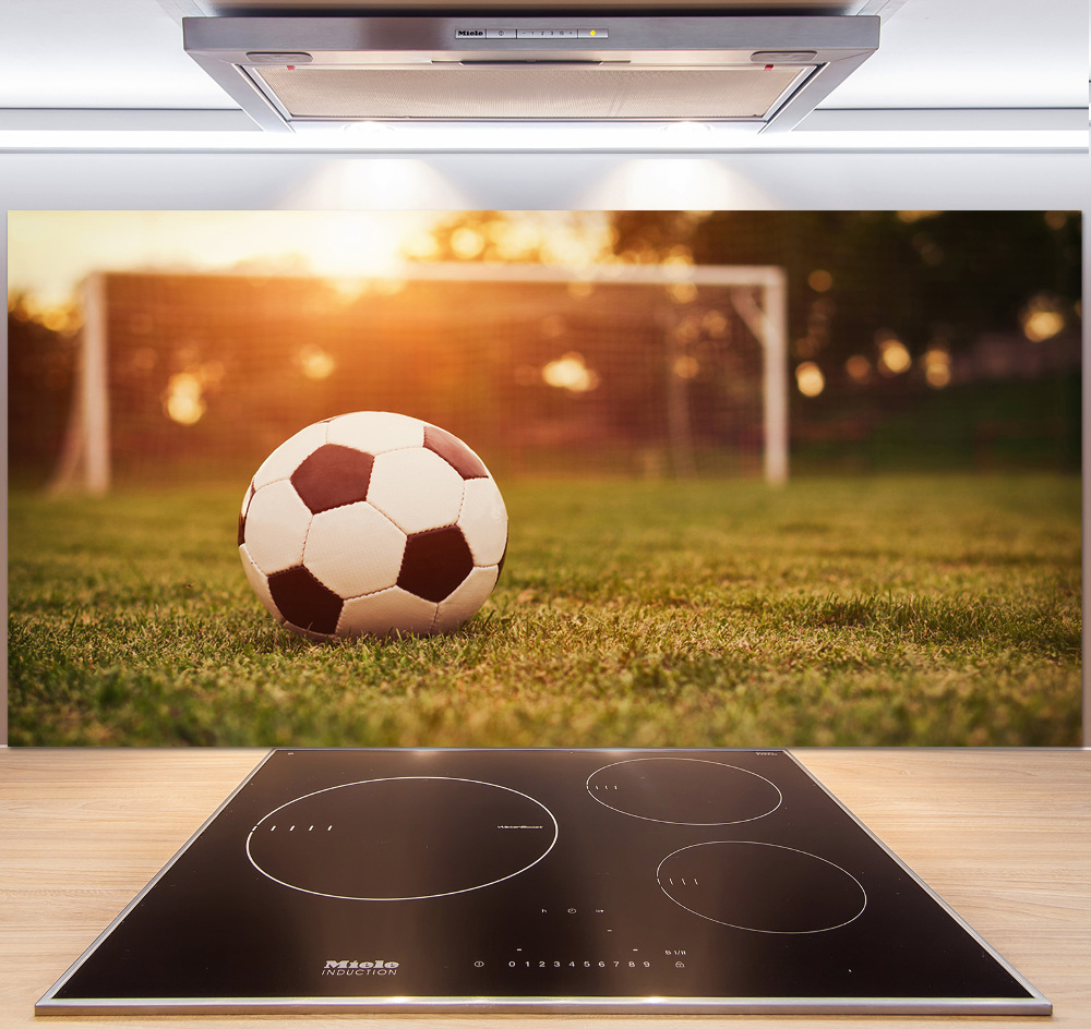 Cooker splashback Ball on the pitch