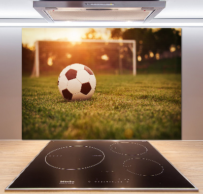 Cooker splashback Ball on the pitch