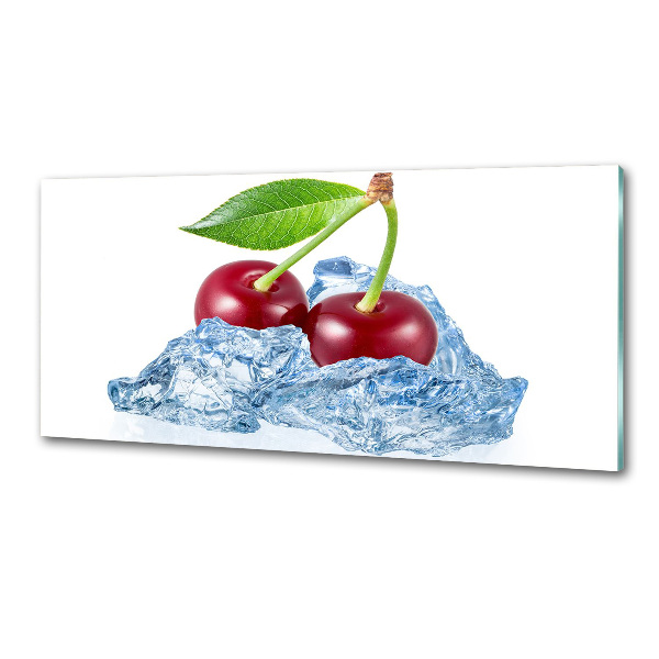 Cooker splashback Cherry with ice