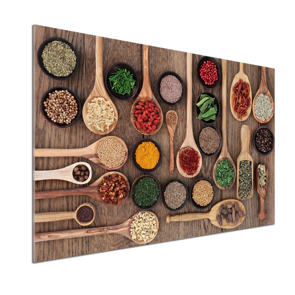 Cooker splashback Spices and herbs