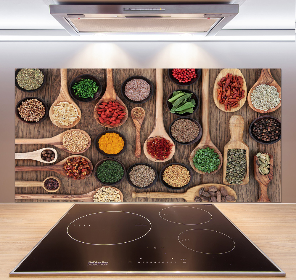 Cooker splashback Spices and herbs