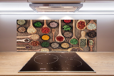 Cooker splashback Spices and herbs