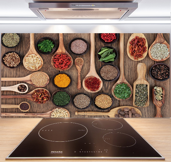 Cooker splashback Spices and herbs