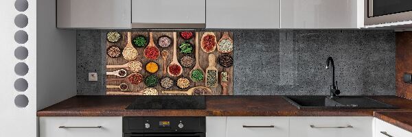 Cooker splashback Spices and herbs