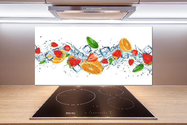 Cooker splashback Ice fruit