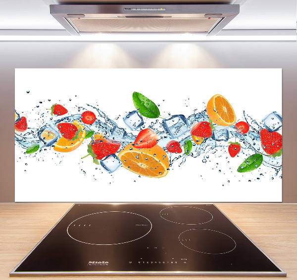 Cooker splashback Ice fruit