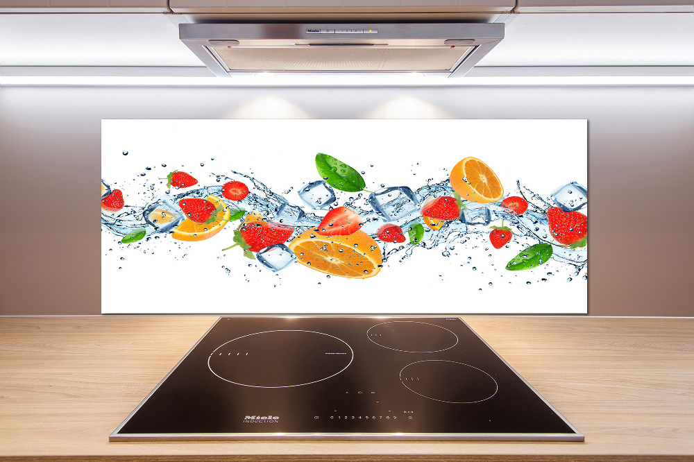 Cooker splashback Ice fruit