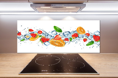 Cooker splashback Ice fruit