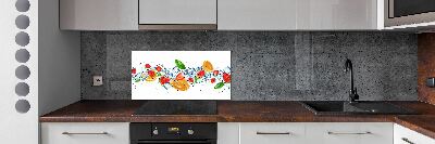 Cooker splashback Ice fruit