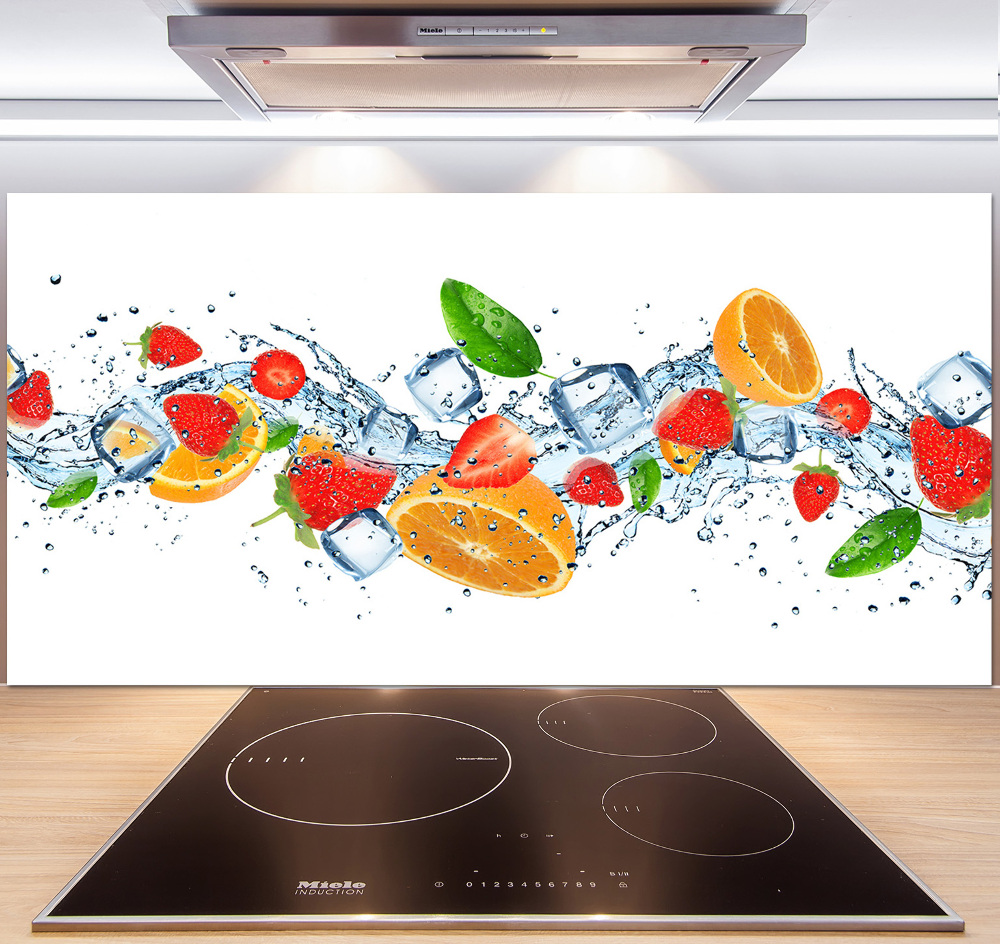 Cooker splashback Ice fruit