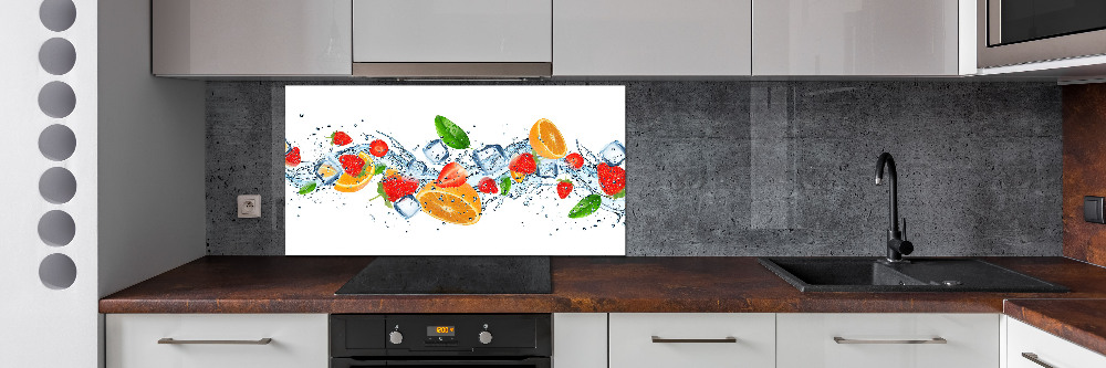 Cooker splashback Ice fruit