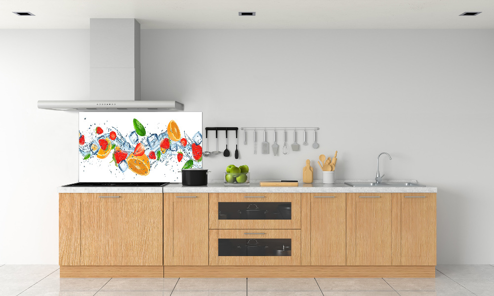 Cooker splashback Ice fruit