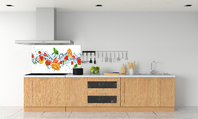 Cooker splashback Ice fruit