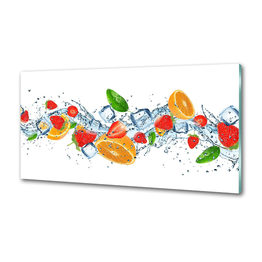 Cooker splashback Ice fruit