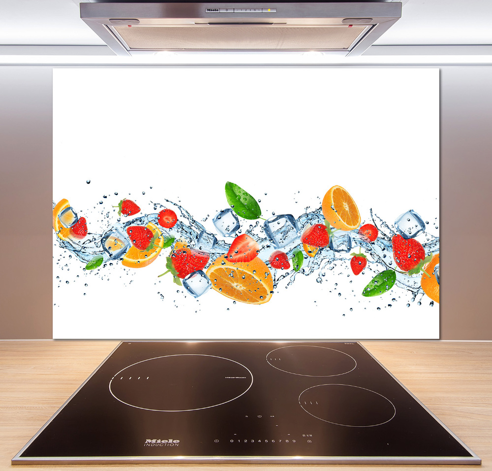 Cooker splashback Ice fruit