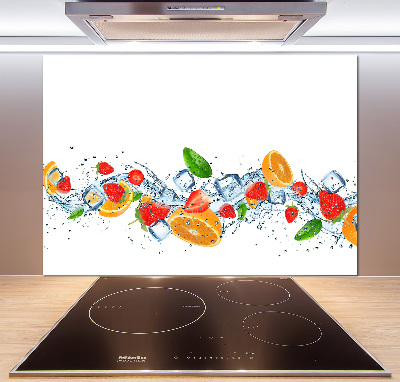 Cooker splashback Ice fruit