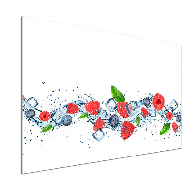 Cooker splashback Forest fruits with ice