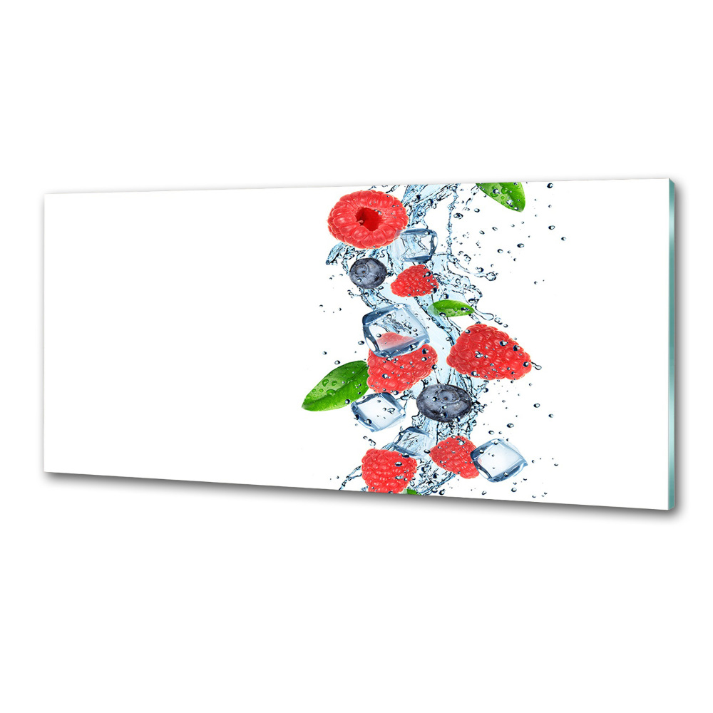 Cooker splashback Forest fruits with ice