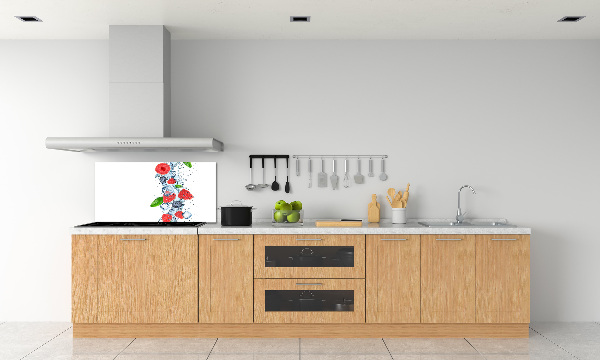 Cooker splashback Forest fruits with ice