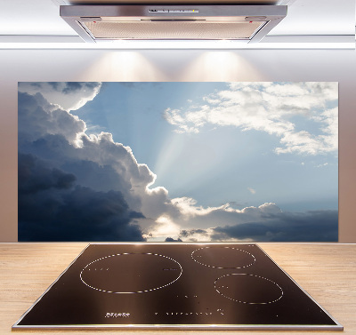 Cooker splashback Clouds in the sky