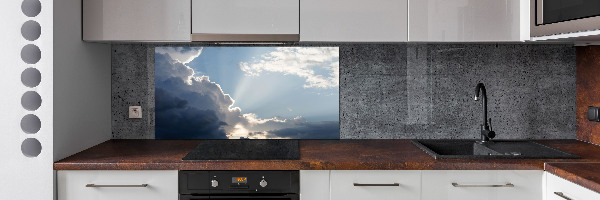 Cooker splashback Clouds in the sky