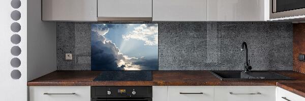 Cooker splashback Clouds in the sky