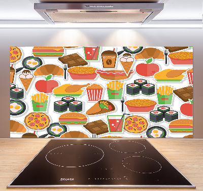 Cooker splashback Fast food