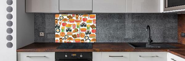 Cooker splashback Fast food