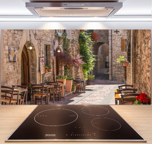 Cooker splashback Italian street