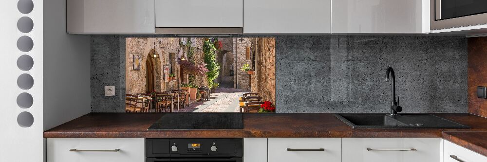 Cooker splashback Italian street