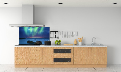 Cooker splashback Northern lights