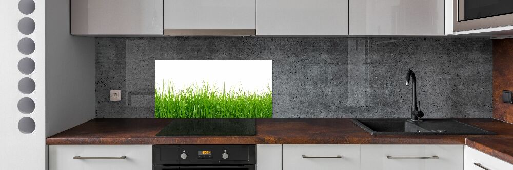 Cooker splashback Grass